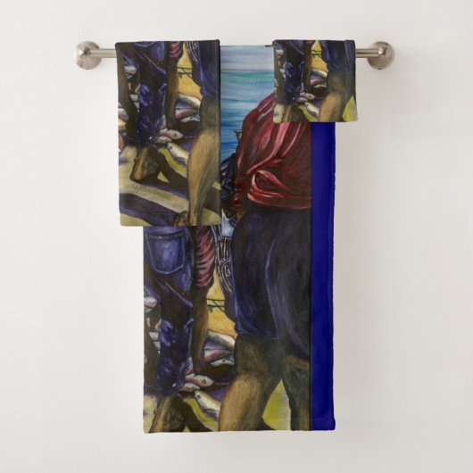 バハマのハーバー島モーニングキャッチ バスタオルセット (インサイチュ)