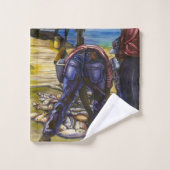 バハマのハーバー島モーニングキャッチ バスタオルセット (ウォッシュタオル)