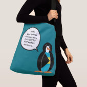 バハマのペンギンさん クロスボディバッグ (クローズアップ)