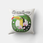 バハマのロゴを探る木箱の看板 クッション (裏面)