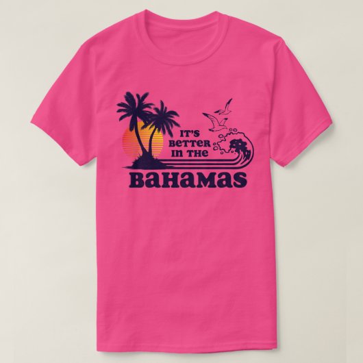 バハマのヴィンテージ80年代70年代 Tシャツ (デザイン正面)