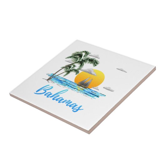 バハマの休暇の航行 タイル (側面)