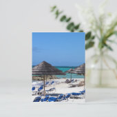 バハマの傘 ポストカード (スタンド正面)