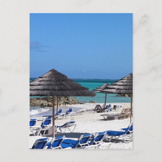 バハマの傘 ポストカード (正面)