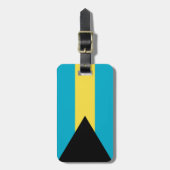 バハマの国旗 ラゲッジタグ (正面縦)