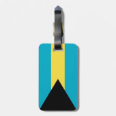 バハマの国旗 ラゲッジタグ (裏面縦)