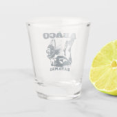 バハマの土産ギフト：アバコバハマダイブ ショットグラス (裏面)
