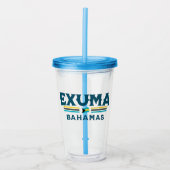 バハマの土産ギフト:バハマの独立 アクリルタンブラー (正面)