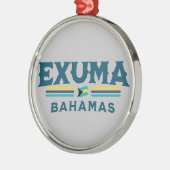 バハマの土産ギフト：バハマの独立 メタルオーナメント (左)
