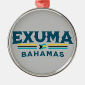 バハマの土産ギフト：バハマの独立 メタルオーナメント (正面)