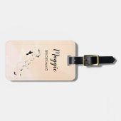 バハマの地図ラゲージタグ、ウェディングパーティー ラゲッジタグ (正面横)