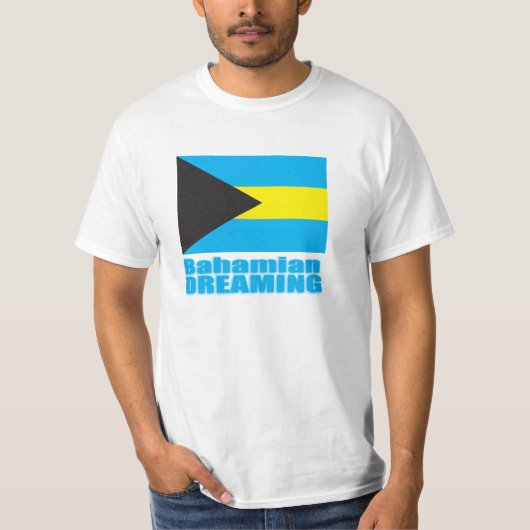バハマの夢 バハマ国旗Tシャツ Tシャツ (正面)