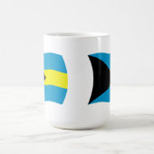 バハマの旗マグ コーヒーマグカップ (中央)