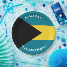 バハマの旗 誕生日パーティー ペーパープレート