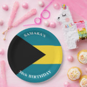 バハマの旗 誕生日パーティー ペーパープレート (パーティー)