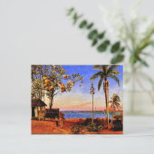 バハマの景色、アルバート・ビアシュタ絵画ットのP ポストカード (スタンド正面)