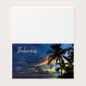 バハマの熱帯の楽園の夕日 (外部フラット)