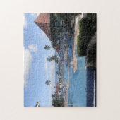 バハマの熱帯ビーチ。 ジグソーパズル (縦)