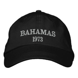 バハマの独立年の帽子 刺繍入りキャップ
