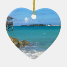 バハマの白いビーチ