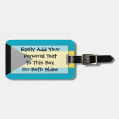 バハマの簡単IDの旗 ラゲッジタグ (正面横)