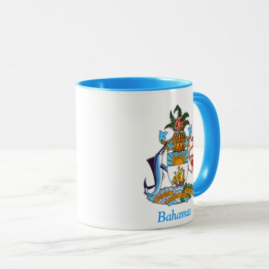 バハマの紋章付き外衣 マグカップ (正面右)