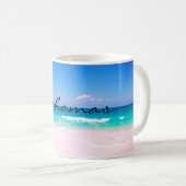 バハマの美しいビーチ コーヒーマグカップ (正面右)