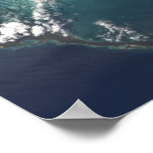 バハマの長い狭いエルースラ島 ポスター (角)