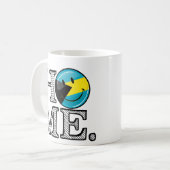 バハマは家の微笑の旗の家のウォーマーです コーヒーマグカップ (正面左)
