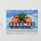 バハマは恋人向け ポストカード (正面/裏面)
