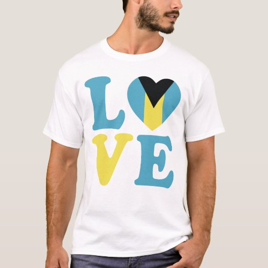 バハマへの愛 Tシャツ (正面)