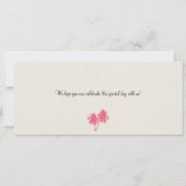 バハマへの搭乗券の保存 セーブザデート (裏面)