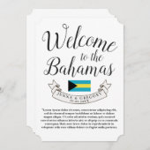 バハマへようこそ |宛先ウェディングカスタム (正面/裏面)