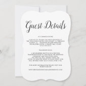 バハマへようこそ | 結婚式場のカスタム 招待状 (裏面)