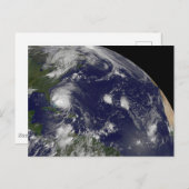 バハマを通過するハリケーン・アイリーン。 ポストカード (正面/裏面)