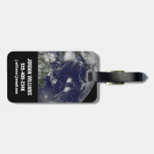 バハマを通過するハリケーン・アイリーン。 ラゲッジタグ (裏面横)