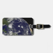 バハマを通過するハリケーン・アイリーン。 ラゲッジタグ (正面横)