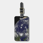 バハマを通過するハリケーン・アイリーン。 ラゲッジタグ (正面縦)