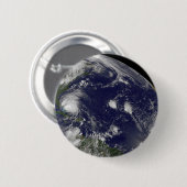 バハマを通過するハリケーン・アイリーン。 缶バッジ (正面&裏面)