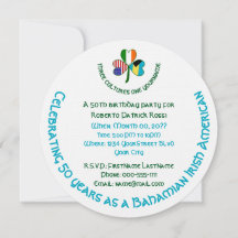 バハマアイリッシュアメリカン国旗のシャムロック誕生日