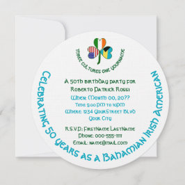 バハマアイリッシュアメリカン国旗のシャムロック誕生日 招待状