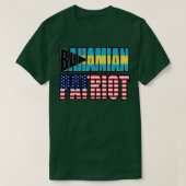 バハマアメリカンプライド伝統国旗の贈り物 Tシャツ (デザイン正面)