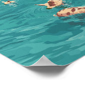 バハマイラストレーショントラベルアートヴィンテージ ポスター (角)