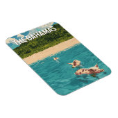 バハマイラストレーショントラベルアートヴィンテージ マグネット (右側)