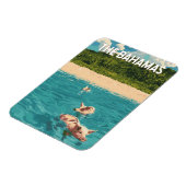 バハマイラストレーショントラベルアートヴィンテージ マグネット (左側)