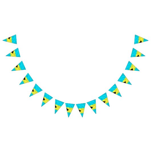 バハマオイルペインティングスケッチ バンティングフラッグ (全)