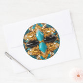 バハマカラーズデザイン ラウンドシール (封筒)