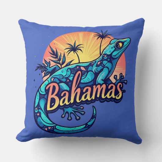 バハマカリブのゲコ クッション (正面)