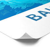 バハマカリブのトラベルプリント ポスター (角)