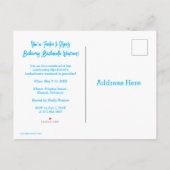 バハマガールズトリップバチェロレッテバケーション インビテーションポストカード (裏面)